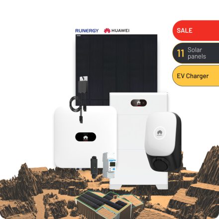 4,6 kWp Fotovoltaikus Készlet, 10 kWh Akkumulátor, SUNME Basepack+EV töltő