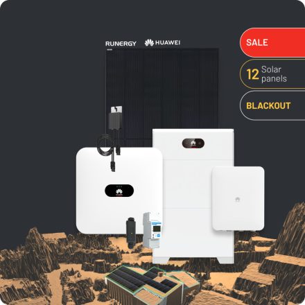 5 kWp Fotovoltaikus Készlet, 10 kWh Akkumulátor, SUNME Basepack+SmartGuard 