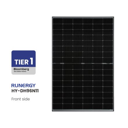NOUVEAU ! RUNERGY 450W N-Type, TOPCon, Tout noir, 22,5% d